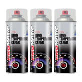 3X Promatic Clear High Temperature Spray Paint 400ml Spray Paint